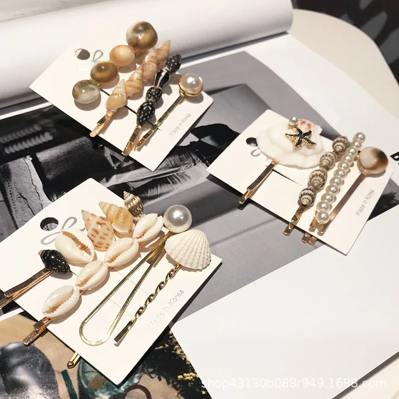 Fashion Women 2019 za New Pearl Barrettes Sea Shell Hair Grip Hairpin Hair Clip For Women Girl Wedding Accessories
Fashion Women 2019 za New Pearl Barrettes Sea Shell Hair Grip Hairpin Hair Clip For Women Girl Wedding Accessories