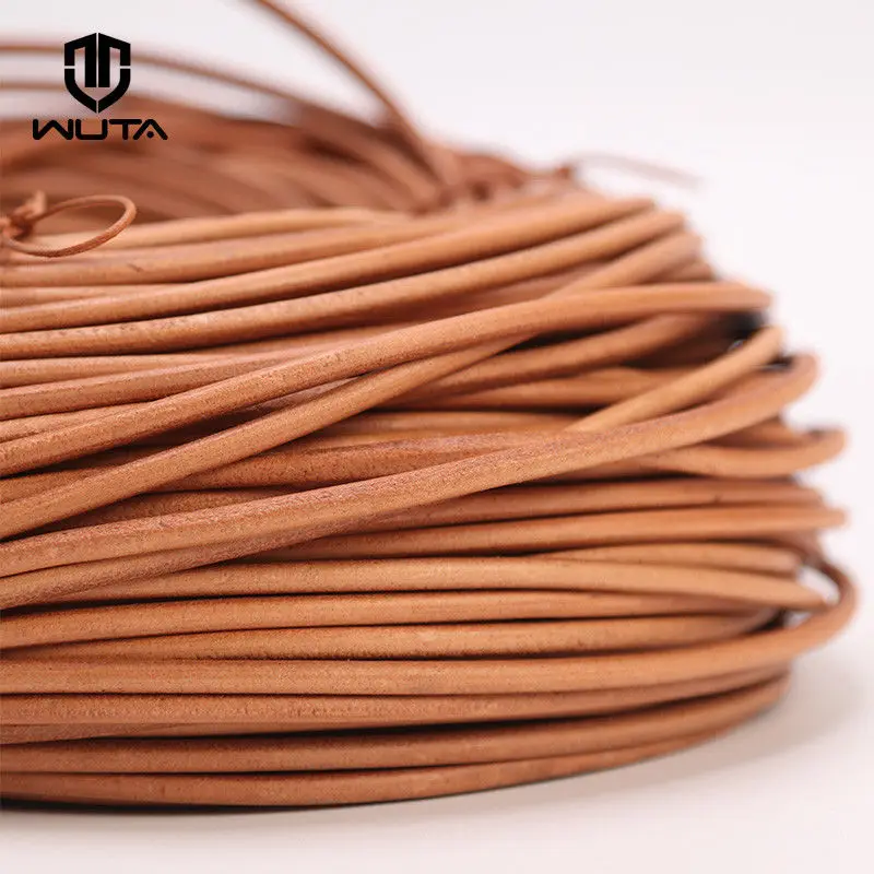 WUTA Genuine Leather Cord 2-5-10 meters String Lace Rope Flat Natural Veg-tan Leather Strap Strings Woven Rope Necklace 1.5-5mm
WUTA Genuine Leather Cord 2-5-10 meters String Lace Rope Flat Natural Veg-tan Leather Strap Strings Woven Rope Necklace 1.5-5mm