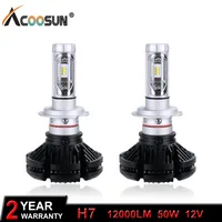 H7 LED Car Light Bulb LED Headlight Bulbs 12000LM 50W 12V LED H7 Auto Replacement Parts lamp Change the light color in one Lamp image