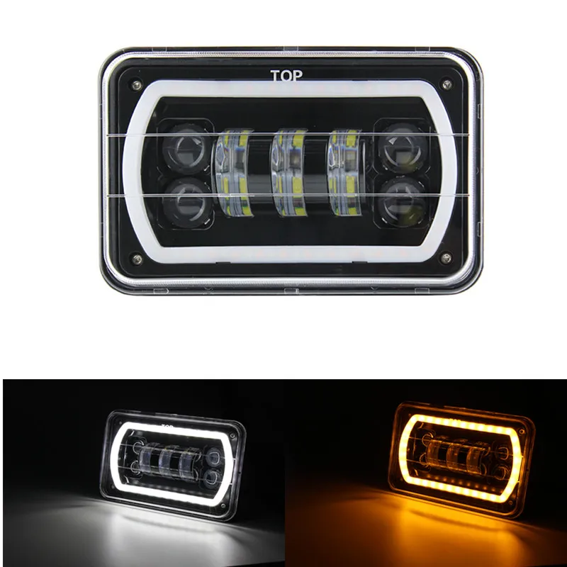 4x6 LED Headlight Car light White halo DRL Amber Turn Signal Sealed High/low Beam Replacement For Ford Trucks Offroad
4x6 LED Headlight Car light White halo DRL Amber Turn Signal Sealed High/low Beam Replacement For Ford Trucks Offroad