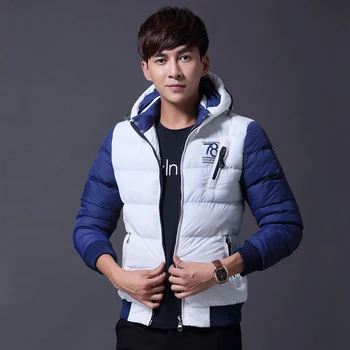 2018 Winter Men Jacket Thick Warm Patchwork Color Men's Coat Hat Detachable Coat Hooded Casual Padded Cotton Parkas YP1188
2018 Winter Men Jacket Thick Warm Patchwork Color Men's Coat Hat Detachable Coat Hooded Casual Padded Cotton Parkas YP1188