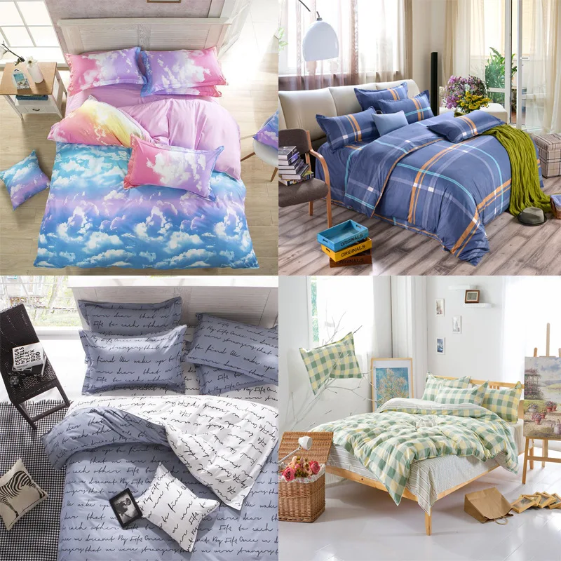 English letters sky stripes soft home textiles 4pcs/3pcs Duvet Cover Sets Soft Polyester Bed Linen Flat Bed Sheet Set Pillowcase
English letters sky stripes soft home textiles 4pcs/3pcs Duvet Cover Sets Soft Polyester Bed Linen Flat Bed Sheet Set Pillowcase