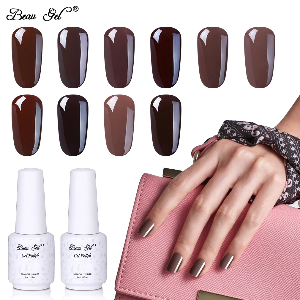 Beau Gel 8ml Coffee Brown Color Nail Gel Polish UV LED Soak Off Semi Permanent Gelpolish Lucky Gel Varnish Hybrid Lacquer
Beau Gel 8ml Coffee Brown Color Nail Gel Polish UV LED Soak Off Semi Permanent Gelpolish Lucky Gel Varnish Hybrid Lacquer