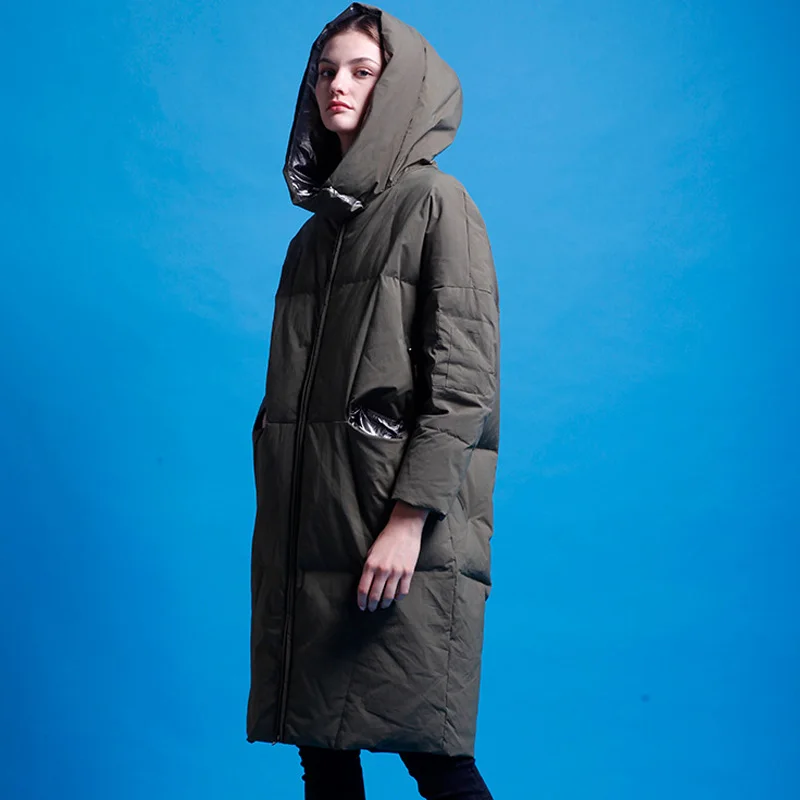 YNZZU 2018 Winter Women's Down Jacket Elegant Long Duck Down Coat Women Thick Warm Hooded Loose Female Jacket High Quality O729
YNZZU 2018 Winter Women's Down Jacket Elegant Long Duck Down Coat Women Thick Warm Hooded Loose Female Jacket High Quality O729