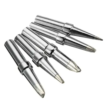 5Pcs Universal Lead Free Soldering Iron Tips for 5mm Diameter Soldering Iron Station
5Pcs Universal Lead Free Soldering Iron Tips for 5mm Diameter Soldering Iron Station