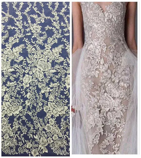 1/5yards new off white high quality guipure lace fabric polyester on netting embroidered elegent wedding dress lace fabric
1/5yards new off white high quality guipure lace fabric polyester on netting embroidered elegent wedding dress lace fabric