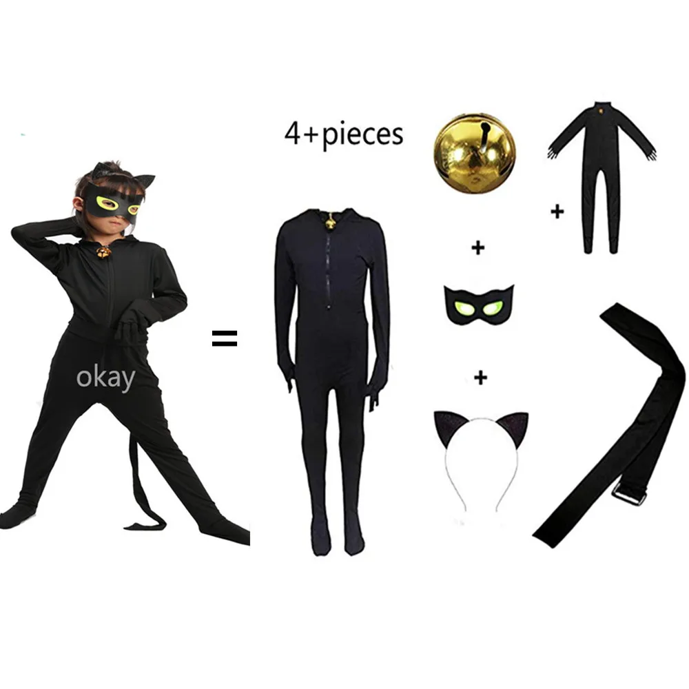 BING RUI CO Ladybug Black Cat Noir Halloween Christmas Costume For Boys Cosplay Kids Party Clothes Mask Lady Bug Costumes 
BING RUI CO Ladybug Black Cat Noir Halloween Christmas Costume For Boys Cosplay Kids Party Clothes Mask Lady Bug Costumes