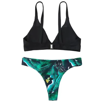 YICN 2018 Push Up Strap Sexy Bikinis Set Thong Bikini Women Swimwear Bathing Suit Beach Wear Brazilian Female Swimsuit Biquini