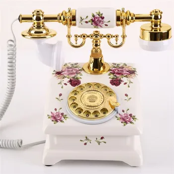 Rotating disk ceramic fashion antique rustic fashion Fixed telephone