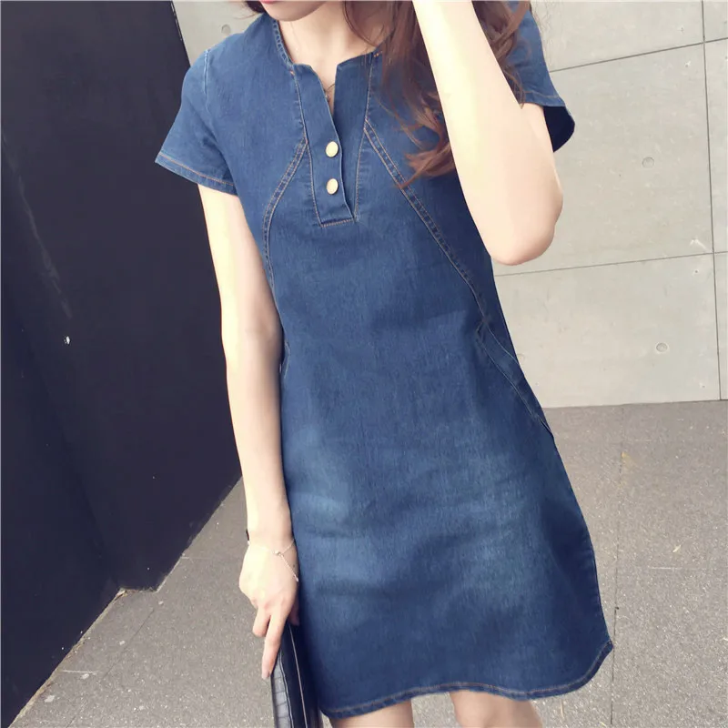 Denim dress women 5XL plus size party dress summer short Sleeve mini dresses Slim Female jeans Dresses Retro Sexy Ladies J3028
Denim dress women 5XL plus size party dress summer short Sleeve mini dresses Slim Female jeans Dresses Retro Sexy Ladies J3028