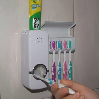 Automatic toothbrush tooth brush holder paste Toothpaste Dispenser&Brush holder set +5 Toothbrush Holder bathroom accessories
Automatic toothbrush tooth brush holder paste Toothpaste Dispenser&Brush holder set +5 Toothbrush Holder bathroom accessories