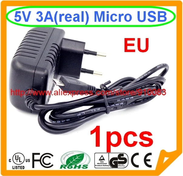 Высокое качество IC ЕС В 5 в 3A Micro USB адаптер зарядное устройство Raspberry PI 3 Питание