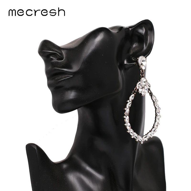 Mecresh Vintage Geometric Clear Crystal Dangle Earrings 2018 Ethnic Metal Teardrop Big Earrings Christmas Gifts for Women EH1201
Mecresh Vintage Geometric Clear Crystal Dangle Earrings 2018 Ethnic Metal Teardrop Big Earrings Christmas Gifts for Women EH1201
