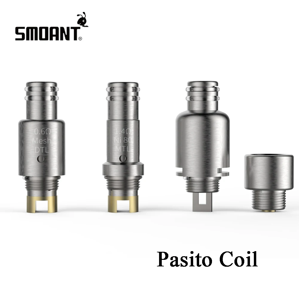

Original Smoant Pasito coil RBA Single /DTL Mesh coil 0.6ohm /MTL Ni-80 coil 1.4ohm For Pasito Pod Kit Electronic Cigarette coil