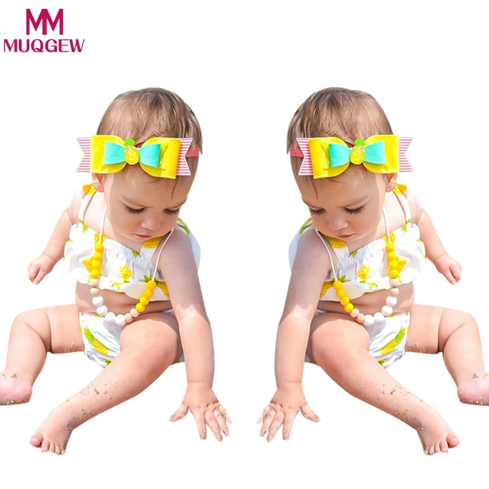2018 Cute Newborn Baby Girl Clothes Swimming Pineapple printing Ruffle Swimsuit Two Pieces bebe swimwear Child stroller vestidos
2018 Cute Newborn Baby Girl Clothes Swimming Pineapple printing Ruffle Swimsuit Two Pieces bebe swimwear Child stroller vestidos
