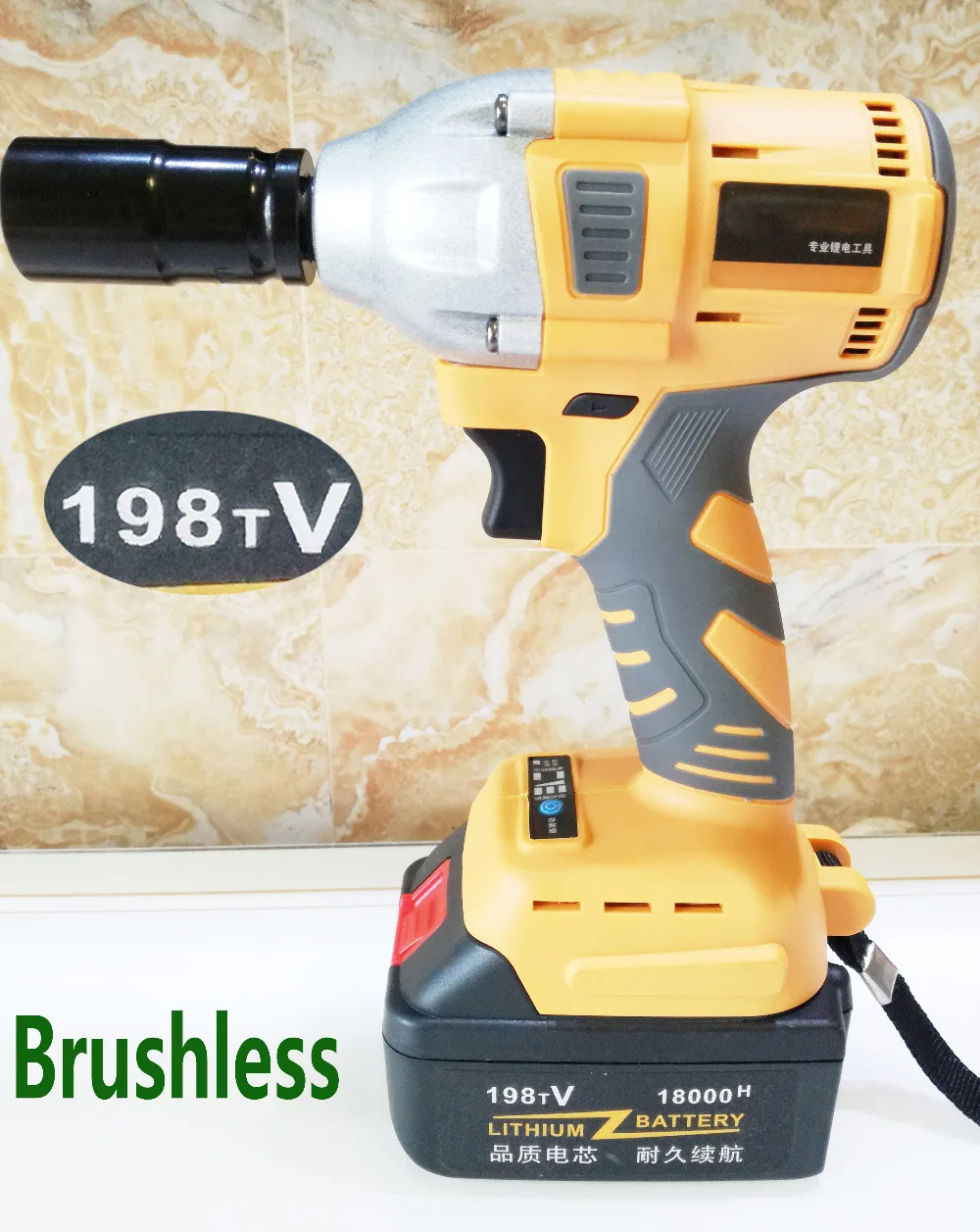 18000mAh Electric Wrench Brushless Cordless Impact Wrench 1/2'' Compact Driver Socket Li-ion Power Tools
18000mAh Electric Wrench Brushless Cordless Impact Wrench 1/2'' Compact Driver Socket Li-ion Power Tools