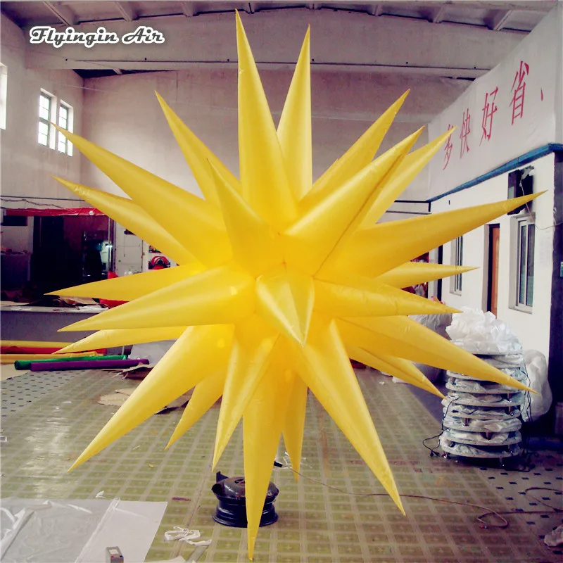 Ceiling Pendent Lighting Inflatable Balloon 2m Diameter Customized Hanging Blow Up Star For Night Club And Stage Decoration
Ceiling Pendent Lighting Inflatable Balloon 2m Diameter Customized Hanging Blow Up Star For Night Club And Stage Decoration