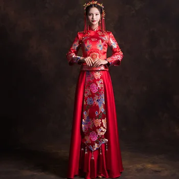 Embroidery Tassel Evening Gowns Qipao Chinese Style Vintage Cheongsam Oriental Marriage Dress Suit Classic Hanfu Clothing
Embroidery Tassel Evening Gowns Qipao Chinese Style Vintage Cheongsam Oriental Marriage Dress Suit Classic Hanfu Clothing