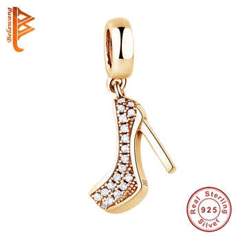 BELAWANG High Quality Gold Color CZ Crystal High-heeled Shoes Charm Pendant for Women Luxury 925 Sterling Silver Jewelry Making
BELAWANG High Quality Gold Color CZ Crystal High-heeled Shoes Charm Pendant for Women Luxury 925 Sterling Silver Jewelry Making
