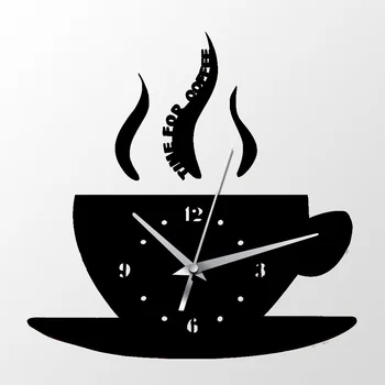 Creative Acrylic Wall Clock Modern Design Coffee Cup DIY Mirror Effect Digital Clock Living Room Home Decorative Time for Coffee
Creative Acrylic Wall Clock Modern Design Coffee Cup DIY Mirror Effect Digital Clock Living Room Home Decorative Time for Coffee