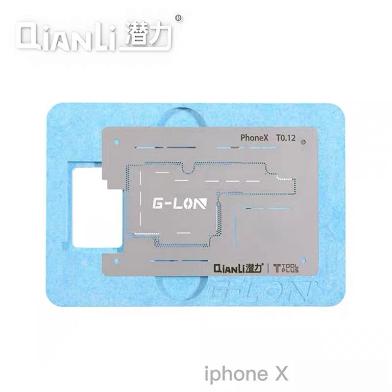 G-Lon Middle Layer Board BGA Reballing Stencil Plant Tin Platform for iPhone X Motherboard Repair with Solder Paste Suit
G-Lon Middle Layer Board BGA Reballing Stencil Plant Tin Platform for iPhone X Motherboard Repair with Solder Paste Suit