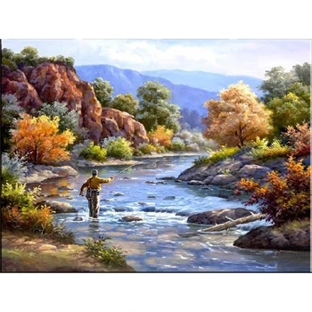 DIY 5D Diamond Painting Full Square / Round landscape Diamond Mosaic picture of rhinestones Diamond Embroidery fishing Kit FG150
DIY 5D Diamond Painting Full Square / Round landscape Diamond Mosaic picture of rhinestones Diamond Embroidery fishing Kit FG150