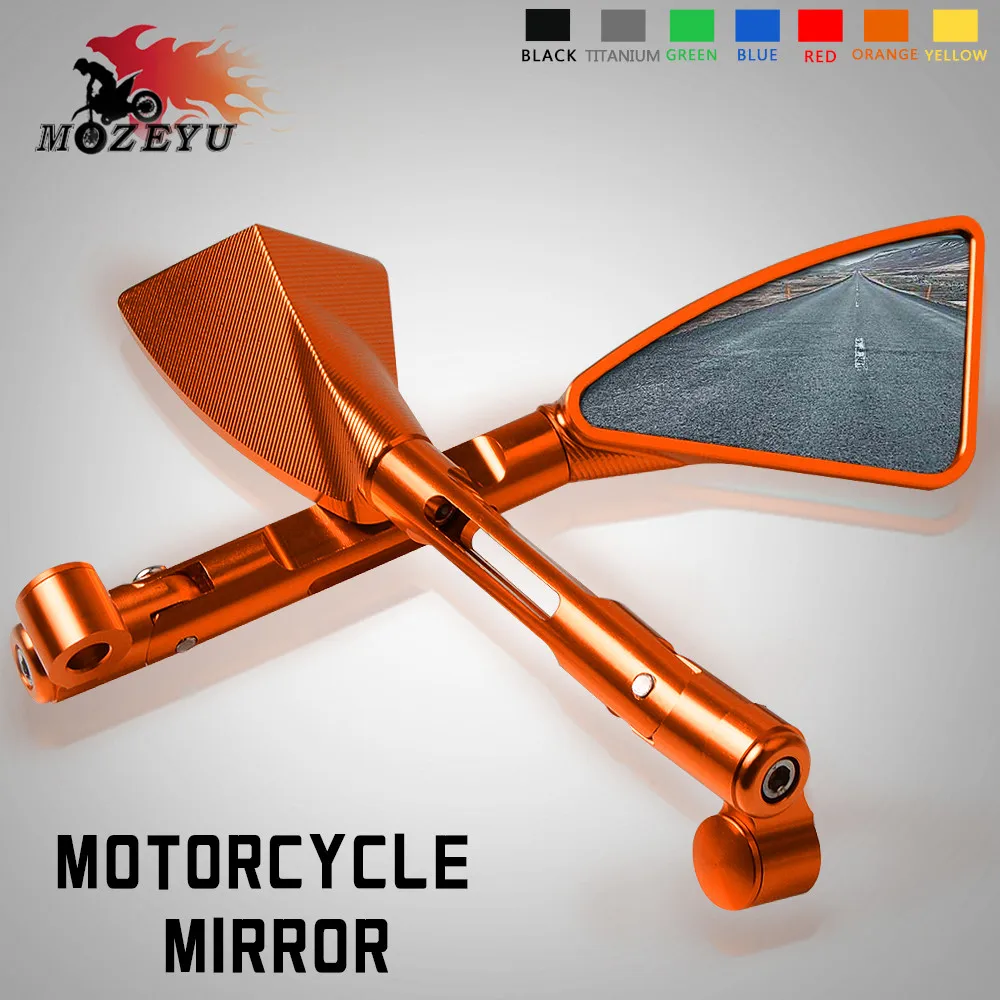 Universal Motorcycle glass rearview mirrors CNC Rear Side Street Dirt Scooter Bike For 125 200 390 690 smc 1290 rc
Universal Motorcycle glass rearview mirrors CNC Rear Side Street Dirt Scooter Bike For 125 200 390 690 smc 1290 rc