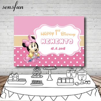 Pink Minnie Girls Birthday Party Backdrop Newborn Baby Shower Banner Dessert Table Background For Photo Studio Custom Name Date
Pink Minnie Girls Birthday Party Backdrop Newborn Baby Shower Banner Dessert Table Background For Photo Studio Custom Name Date