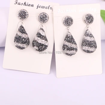 5Pairs White / Black Crystal Rhinestone Paved Drop dangle earrings fashion jewelry earrings
5Pairs White / Black Crystal Rhinestone Paved Drop dangle earrings fashion jewelry earrings