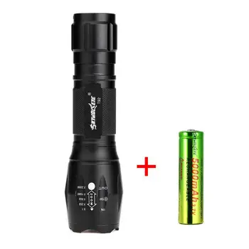 SKYWOLFEYE LED Flashlight Tactical T6 Adjustable Focus 5 Mode Torch Waterproof Camping Lamp With 18650 Battery Free Shipping
SKYWOLFEYE LED Flashlight Tactical T6 Adjustable Focus 5 Mode Torch Waterproof Camping Lamp With 18650 Battery Free Shipping