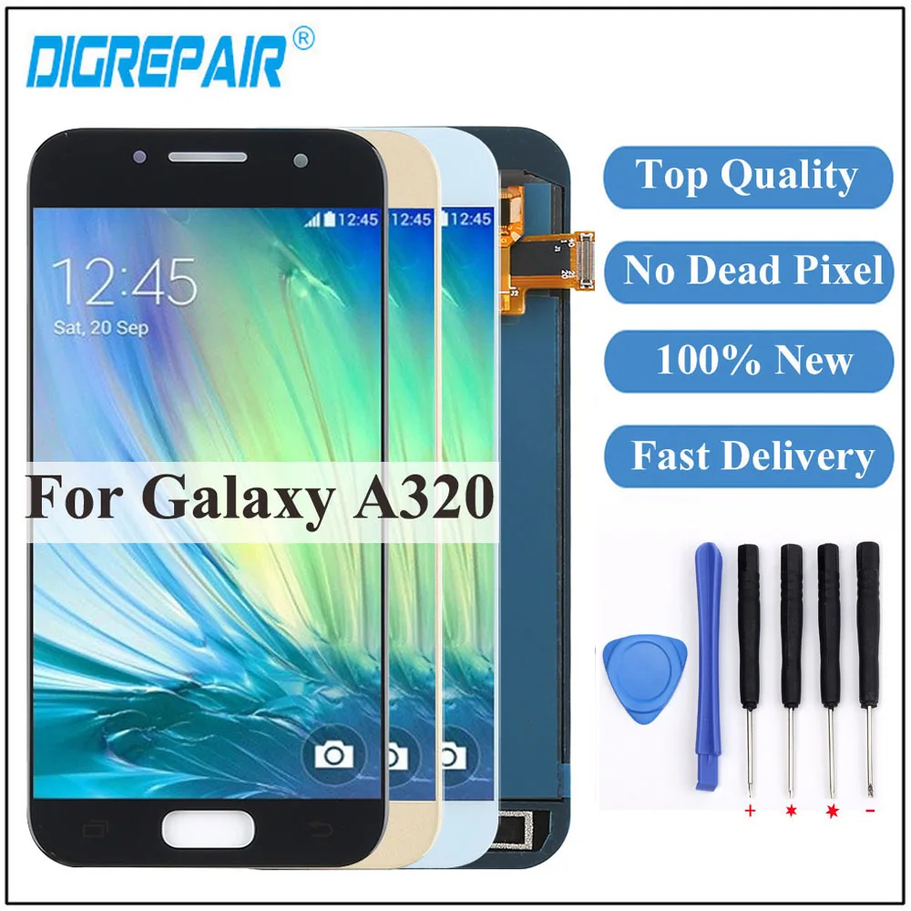 For Samsung Galaxy A3 2017 Display A320 A320F LCD Display Touch Screen Digitizer A320F LCD For Samsung A3 2017 Screen
For Samsung Galaxy A3 2017 Display A320 A320F LCD Display Touch Screen Digitizer A320F LCD For Samsung A3 2017 Screen