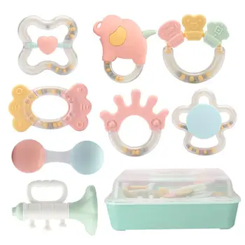 Baby Rattles Set Teething Play Toys Development Educational Musical Gift Set Kids Toys
Baby Rattles Set Teething Play Toys Development Educational Musical Gift Set Kids Toys