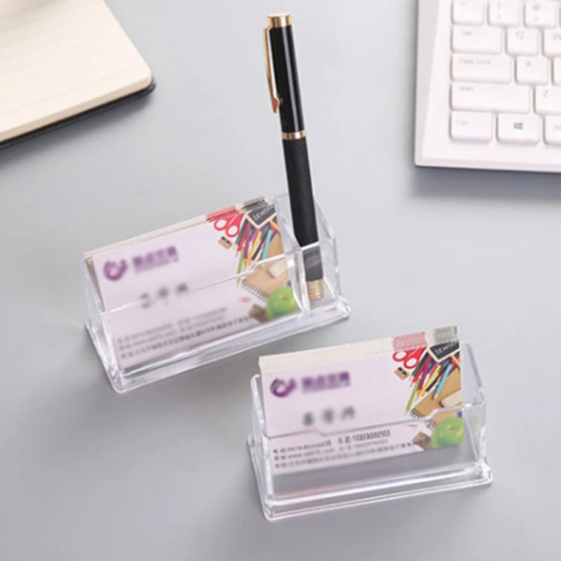 Clear Desk Shelf Box storage Display Stand Plastic transparent Desktop Business Card Holder
Clear Desk Shelf Box storage Display Stand Plastic transparent Desktop Business Card Holder