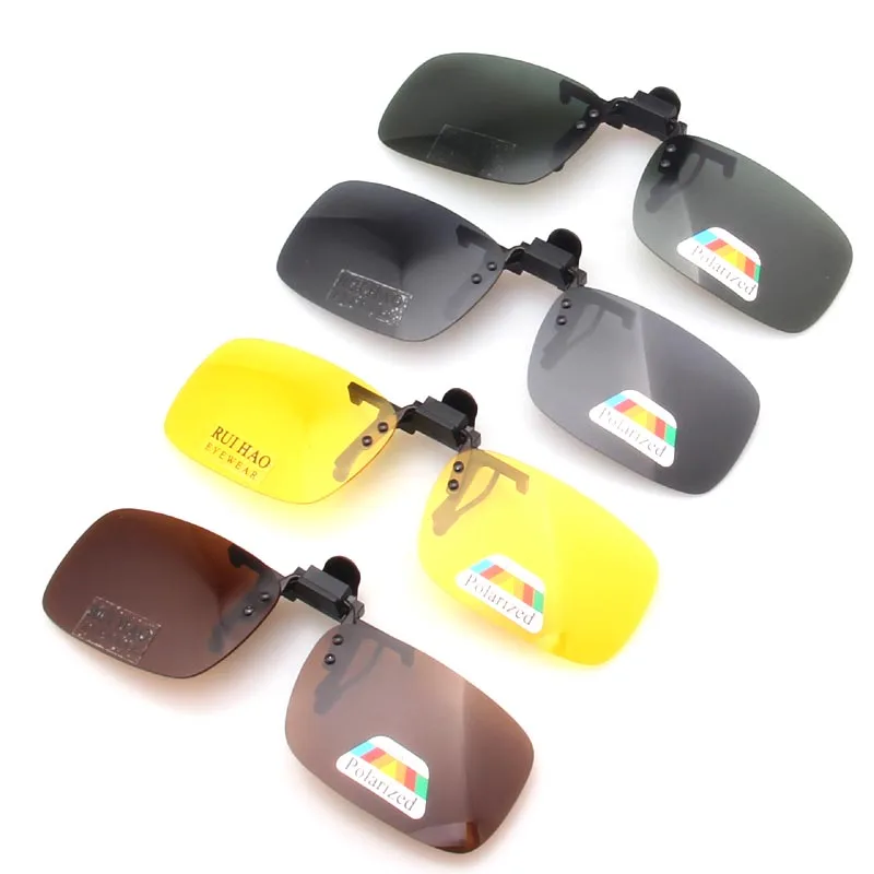 4 Color Brand Sunglasses Clip on Polarized Sun Glasses Driving Eyeglasses Grey Clip Sunglasses and Yellow Night Vision Glasses
4 Color Brand Sunglasses Clip on Polarized Sun Glasses Driving Eyeglasses Grey Clip Sunglasses and Yellow Night Vision Glasses