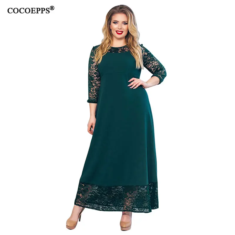Large Szie Dreses 2019 Summer Women Lace Long Dress Big Size Patchwork Elegant Evening Party Dresses Plus Sizes Female vestidos
Large Szie Dreses 2019 Summer Women Lace Long Dress Big Size Patchwork Elegant Evening Party Dresses Plus Sizes Female vestidos
