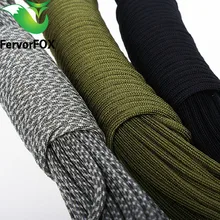 5 metros dia.4mm 7 pedestal núcleos paracord para sobrevivência pára-quedas cabo cordão acampamento escalada corda caminhadas varal(China)