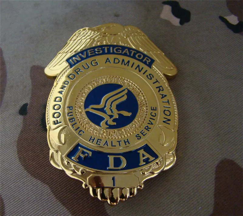 Classic Food and Drug Administration FDA Cosplay Badge Movie Prop Pin Badge Shirt Lapel Badge Brooch Pin Cosplay Collections
Classic Food and Drug Administration FDA Cosplay Badge Movie Prop Pin Badge Shirt Lapel Badge Brooch Pin Cosplay Collections