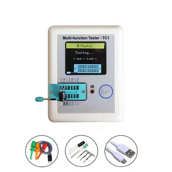 Multifunctional LCR-TC1 Transistor Tester TFT Backlight 3.5inch Colorful Display Capacitance Meter NPN PNP MOSFET
Multifunctional LCR-TC1 Transistor Tester TFT Backlight 3.5inch Colorful Display Capacitance Meter NPN PNP MOSFET