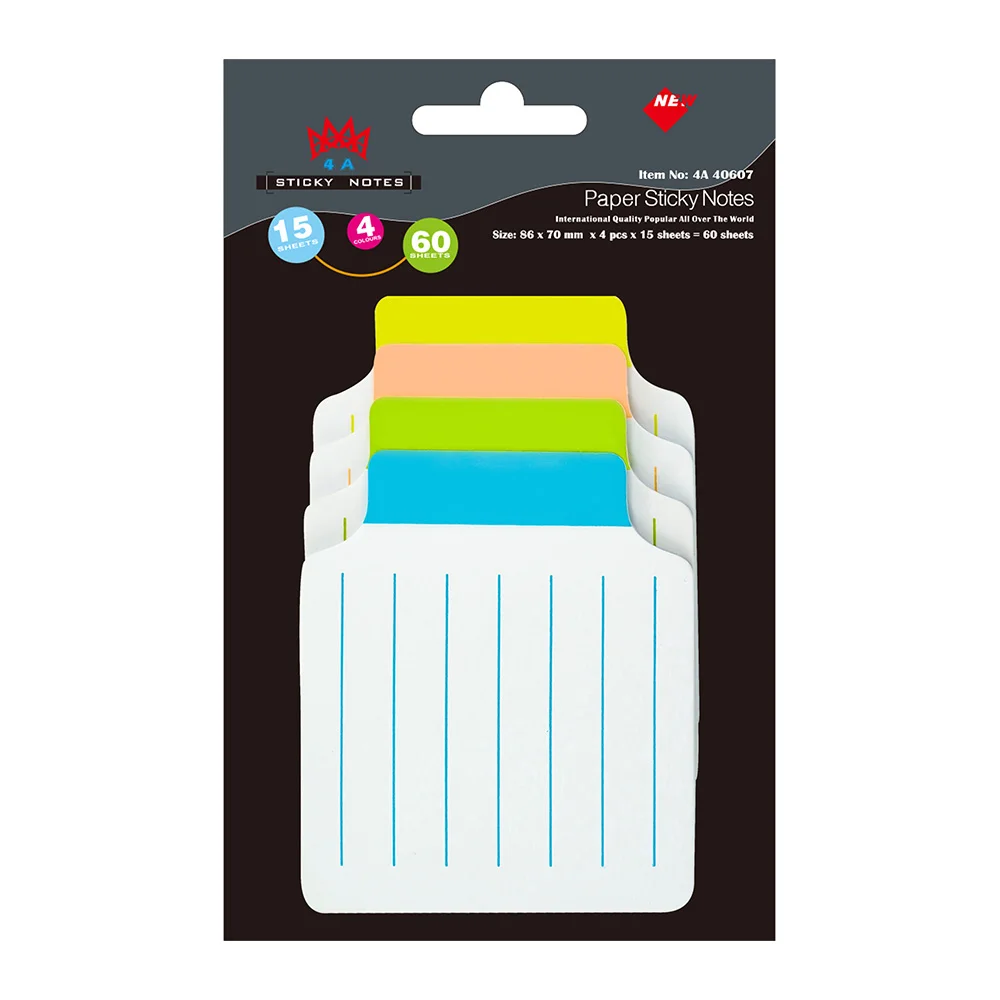 4A Divider Sticky Notes 3 3/8 x 2 3/4 Inches White Paper Lined Stationery Kawaii Planner Stickers Memo Pads Notepad 4A 40607
4A Divider Sticky Notes 3 3/8 x 2 3/4 Inches White Paper Lined Stationery Kawaii Planner Stickers Memo Pads Notepad 4A 40607