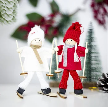 6pcs 2018 Christmas Decorations For Home Wooden Ornaments Creative Ski Doll Doll Pendant Xmas Mini Wool Doll New Year Supplies
6pcs 2018 Christmas Decorations For Home Wooden Ornaments Creative Ski Doll Doll Pendant Xmas Mini Wool Doll New Year Supplies