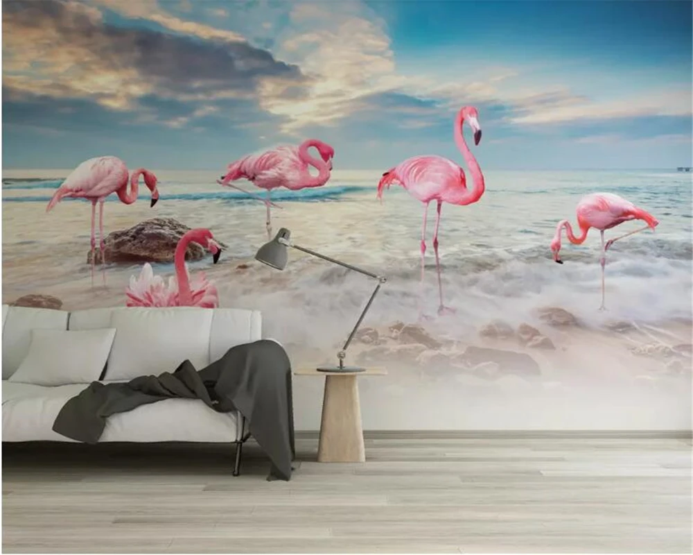 Custom wallpaper Seascape flamingo Room bedroom TV background wall living room bedroom 3d wallpaper papier peint
Custom wallpaper Seascape flamingo Room bedroom TV background wall living room bedroom 3d wallpaper papier peint