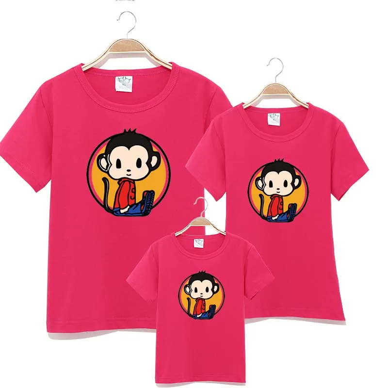 Mother's Day Gift Cute monkey Print Family Matching T Shirts for Father Mother Daugther Son Casual Cotton Tee Cartoon Outfits
Mother's Day Gift Cute monkey Print Family Matching T Shirts for Father Mother Daugther Son Casual Cotton Tee Cartoon Outfits