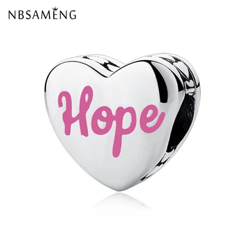 NBSAMENG Original 100% 925 Sterling Silver Charm Bead Hope Ribbon Charms Fight Cancer Heart Fit Pandora Bracelets Women Jewelry
NBSAMENG Original 100% 925 Sterling Silver Charm Bead Hope Ribbon Charms Fight Cancer Heart Fit Pandora Bracelets Women Jewelry