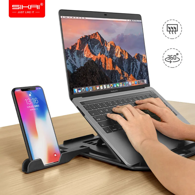 Laptop Stand 360° Rotatable monitor notebook base holder portable accessories SIKAI
Laptop Stand 360° Rotatable monitor notebook base holder portable accessories SIKAI