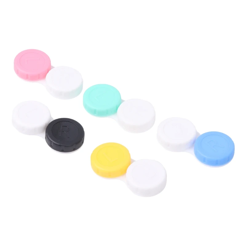 

Contact Lens Case Holder Plastic Objective Travel Portable Case Storage Container Colorful Eye Box 2018 Hot Sale Drop Ship