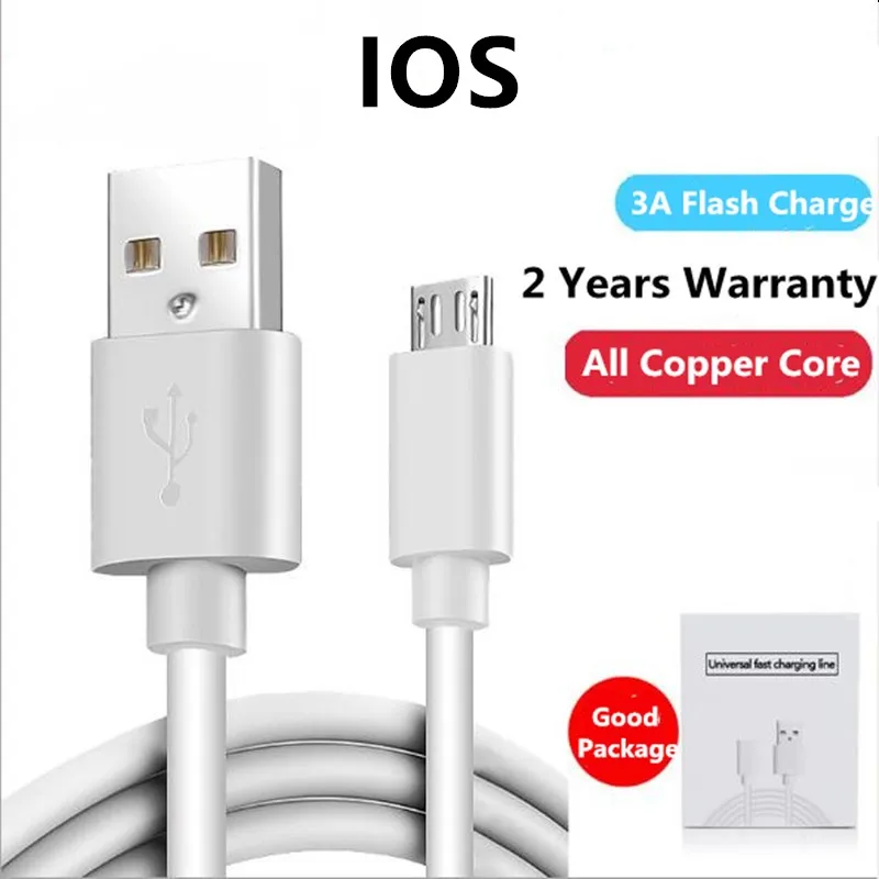 Micro/IOS/Type-C USB Cable 3A Fast Charging Wire For Android Apple Mobile Phone Data Sync Charger Cable 1M 2M For iPhone Xiaomi
Micro/IOS/Type-C USB Cable 3A Fast Charging Wire For Android Apple Mobile Phone Data Sync Charger Cable 1M 2M For iPhone Xiaomi