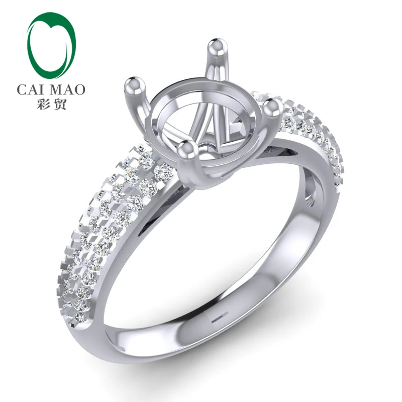 Caimao Round Cut 14k White Gold 0.33ct 6.5mm Natural Full Cut Diamond Ring Prong
Caimao Round Cut 14k White Gold 0.33ct 6.5mm Natural Full Cut Diamond Ring Prong