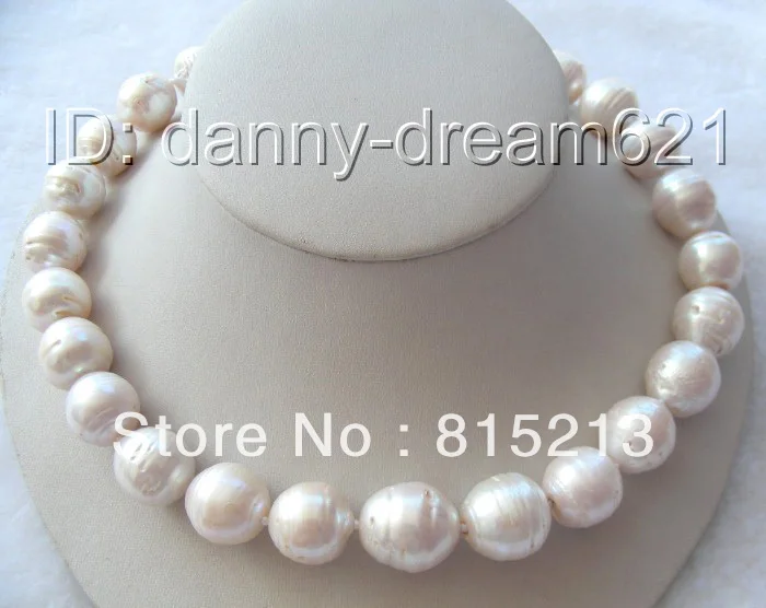 

N1082 AMAZING huge 18mm white SOUTH Reborn keshi pearls necklace N Discount
