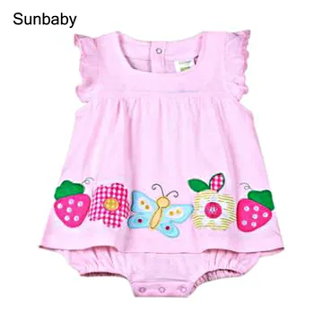 New summer baby girl dress Cotton embroidered and printed briefs climbing suit baby dress I0406
New summer baby girl dress Cotton embroidered and printed briefs climbing suit baby dress I0406
