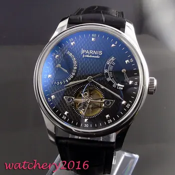 43mm parnis Black dial Stainless steel case power reserve Complete Calendar ST 2505 Automatic mechanical men's Watch
43mm parnis Black dial Stainless steel case power reserve Complete Calendar ST 2505 Automatic mechanical men's Watch